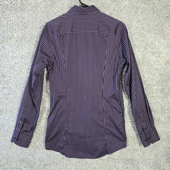 Eton Men Contemporary Striped Dress Shirt Size 15.5 Office Preppy Formal READ - Picture 9 of 16